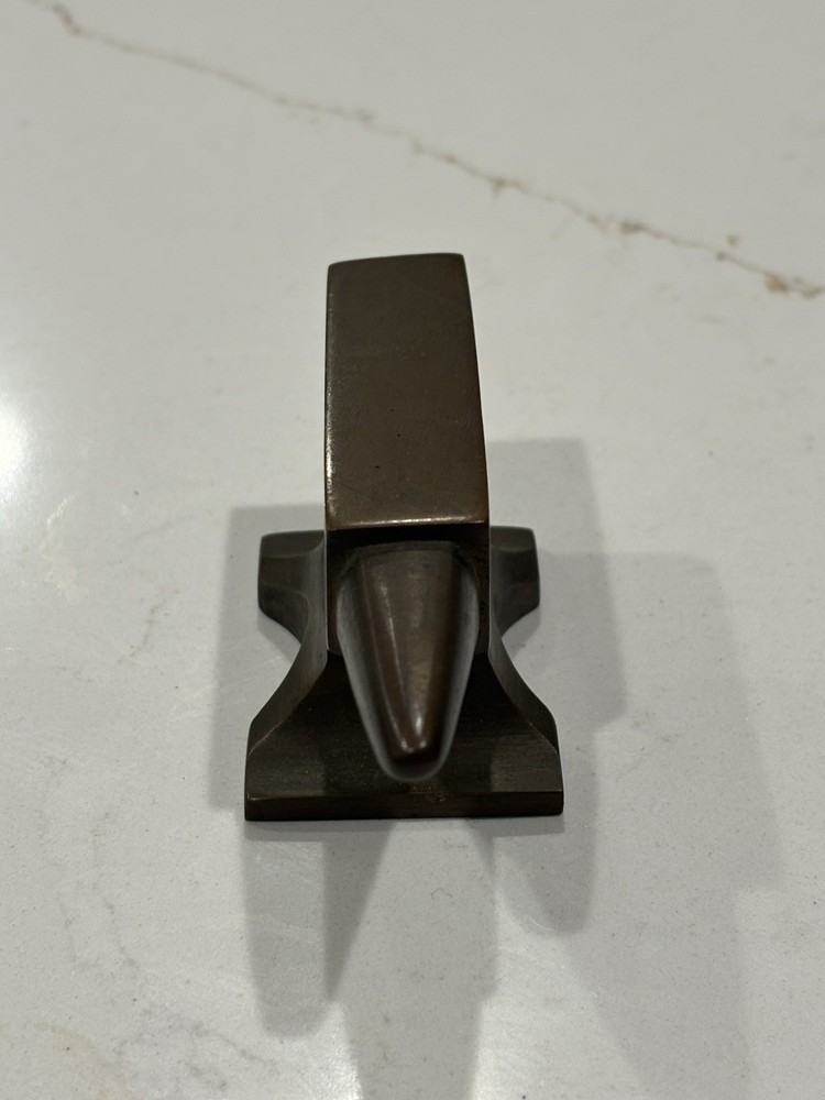 Antique Miniature Brass Bronze Anvil 4”