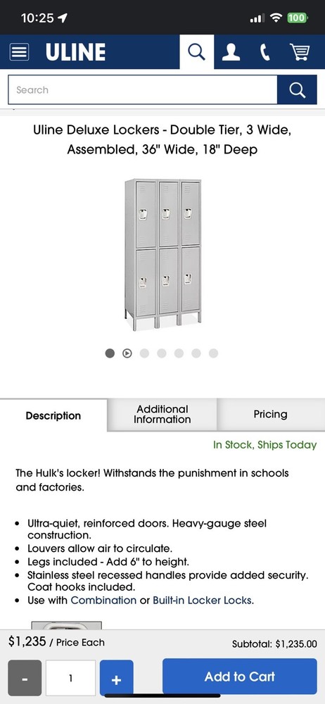 Metal lockers New