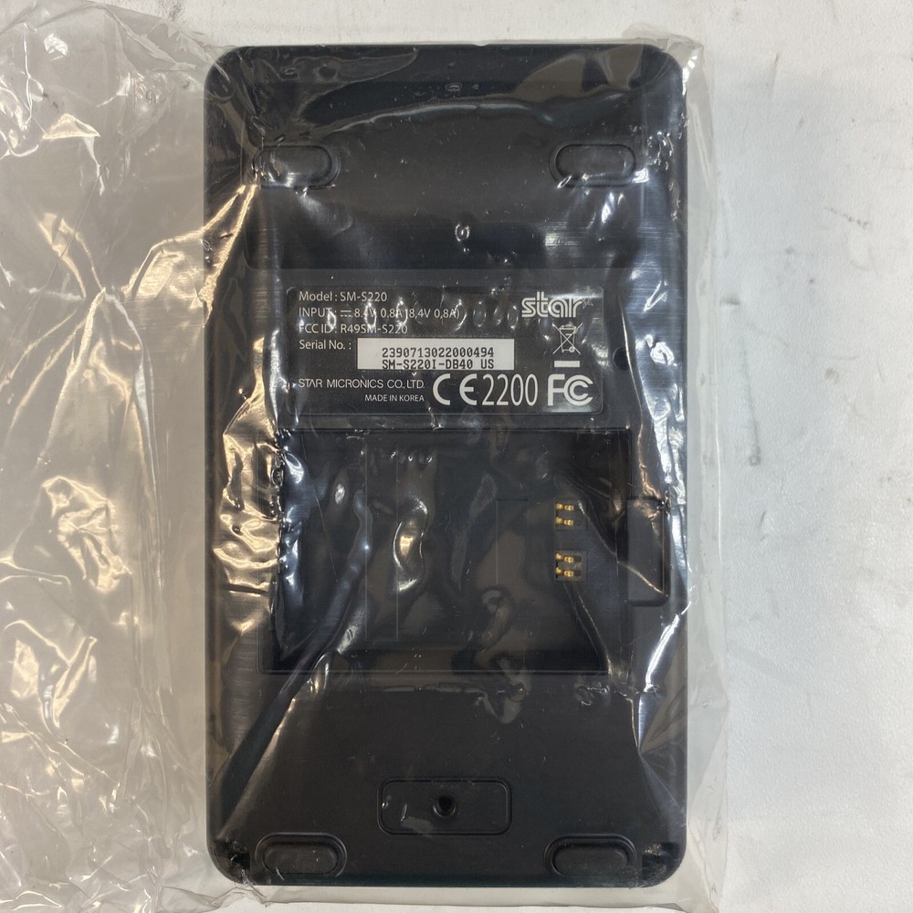 Star SM-S220 Bluetooth Portable Wireless Receipt Printer No Battery