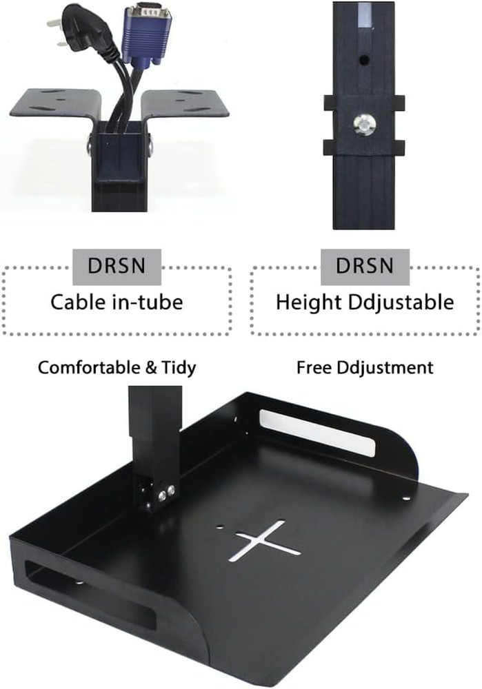 Universal Ceiling Mount with Tray for Projector/Camera,Wall/Ceiling Mounting, No