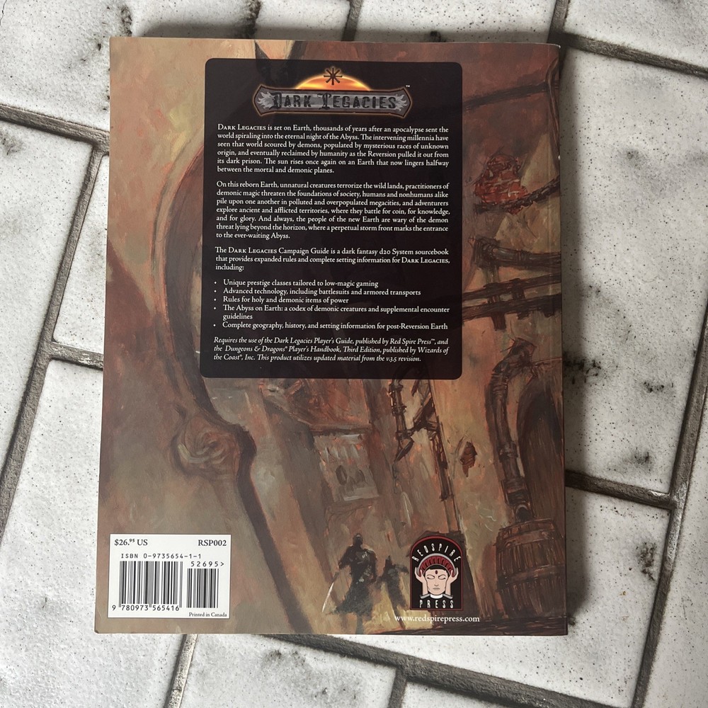 Dark Pegacies Campaign Guide