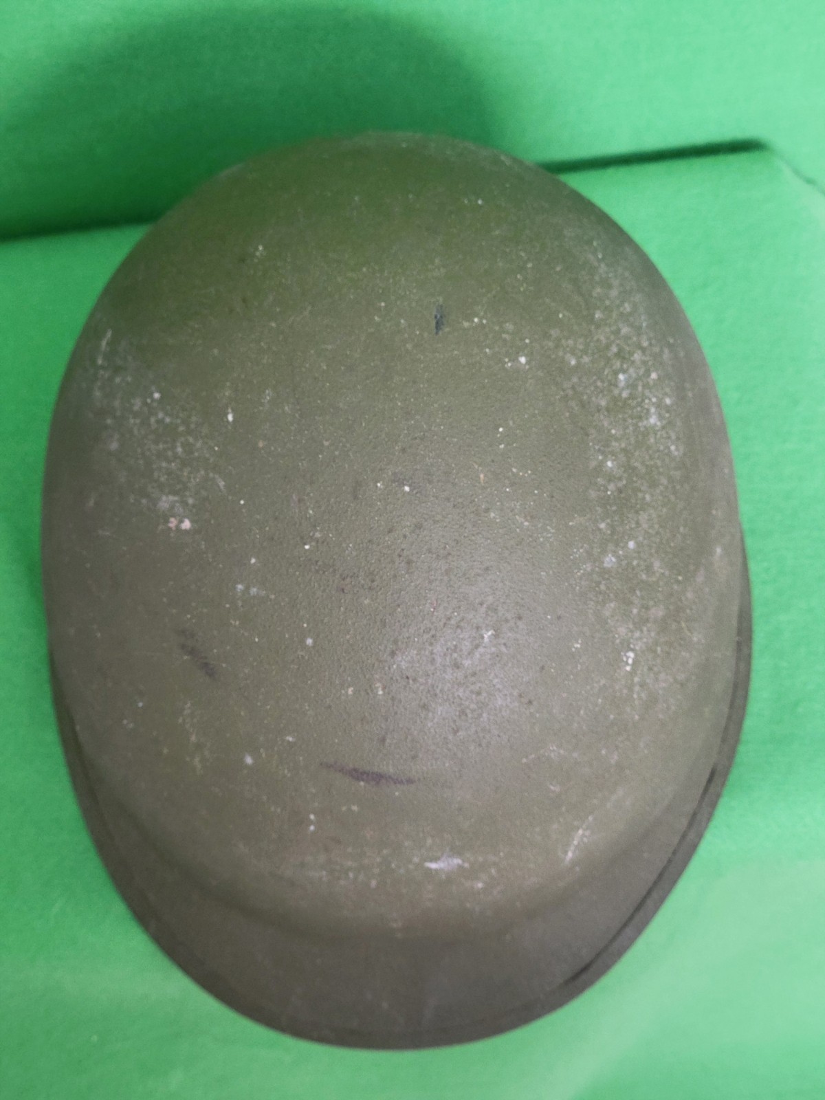 Genuine 1969-1971 Vietnam War Steel Pot with Chin Strap. Steel Pot Only-No Liner