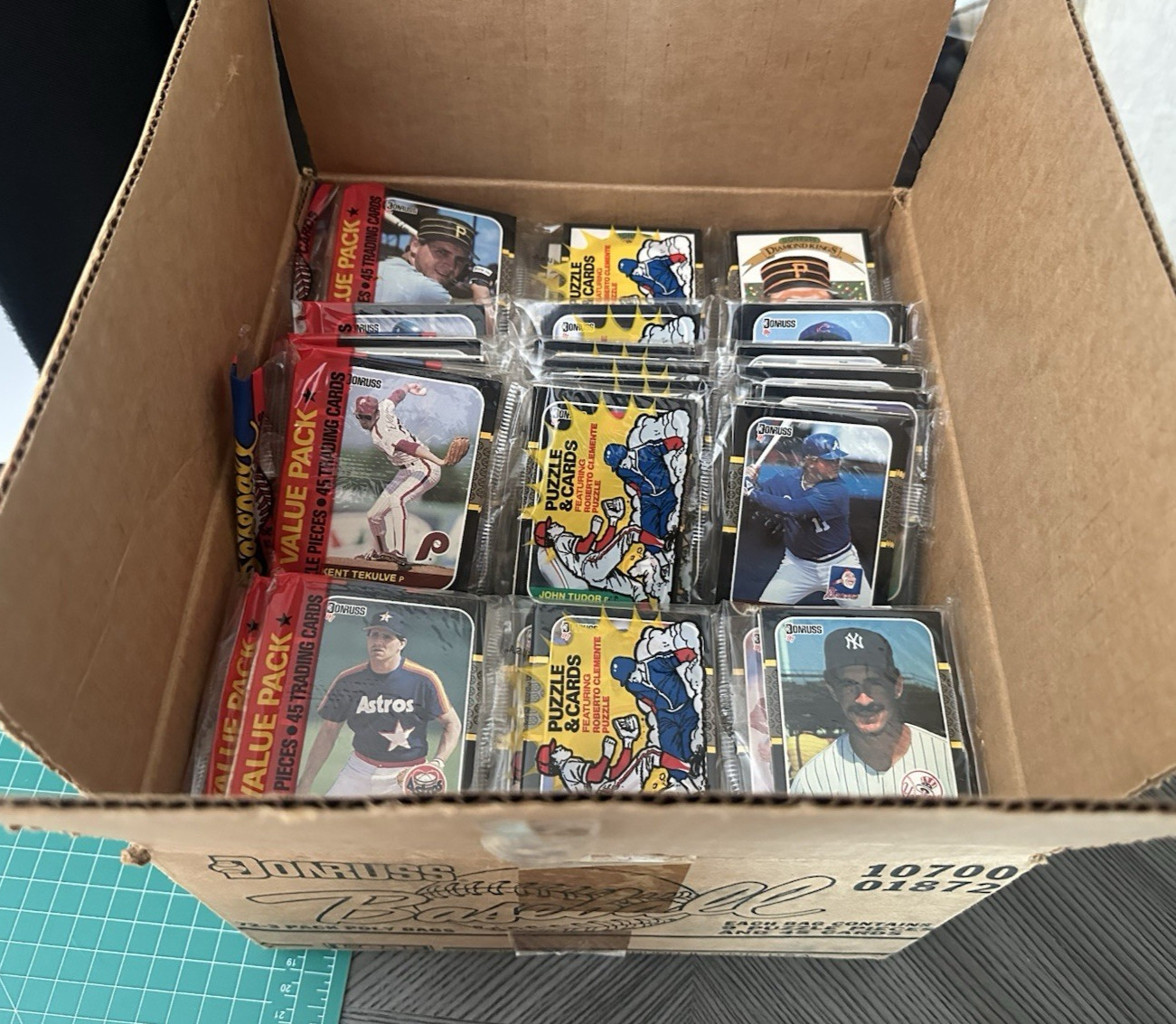1987 Donruss Baseball Rack Packs - From an Unopened Case