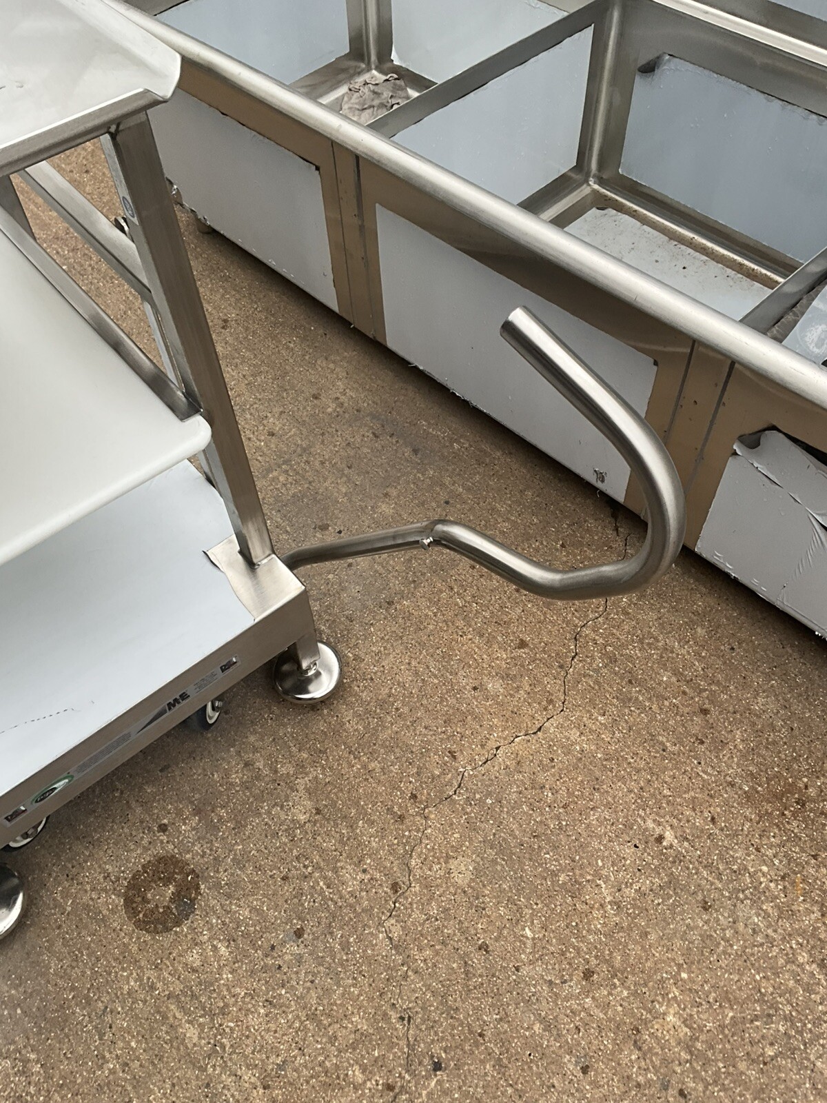 New M&E Deli buddy Face to Face Fresh slicer deli cart on casters