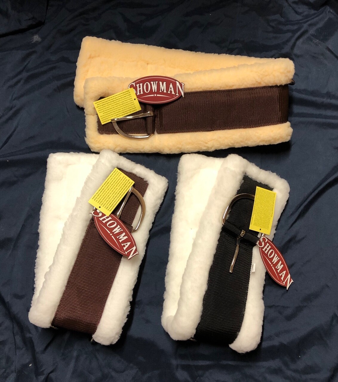 24 28 30 32 34 36 Western Soft Thick Fleece Super Girth Cinch BLACK BROWN MAIZE