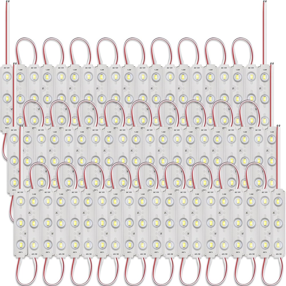 60 Pcs LED Module Replacement Lights for Inflatables, White 6500K 5730 SMD 15...