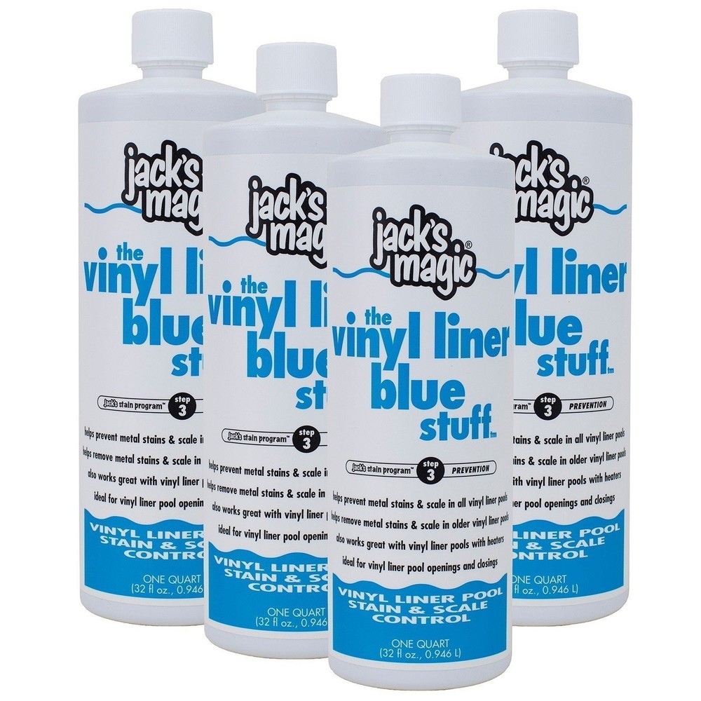 Jack's Magic The Vinyl Liner Blue Stuff (1 qt) (4 Pack)