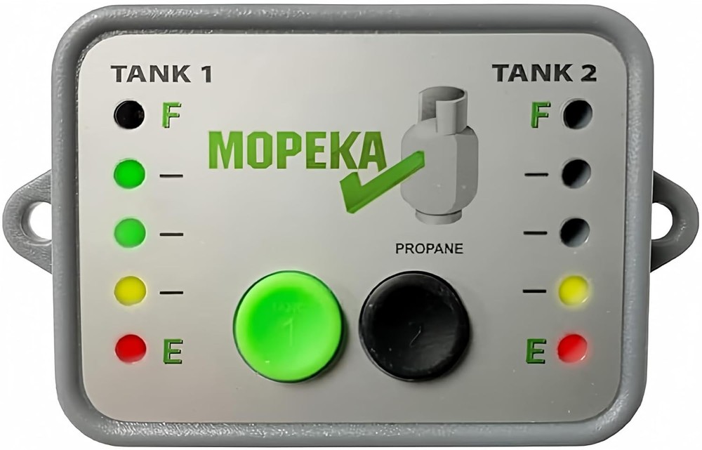 Tank Check LED Pressure Gauge Display - New Silver Reprogrammable Model