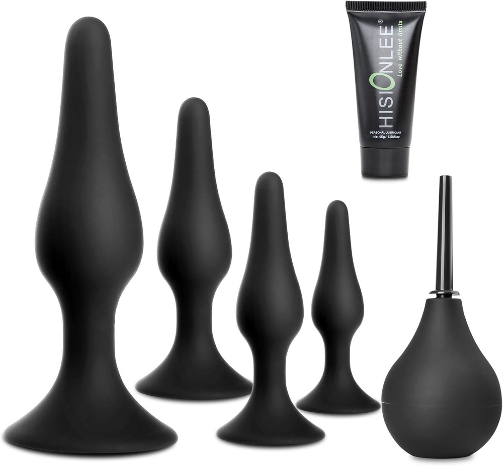 Silicone Anal Plug Set with Strong Suction – Explore Together Safely
