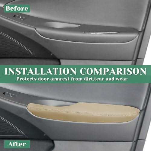 2PCS Front Door Panel Armrest Cover Replacement Compatible with Hyundai Sonata