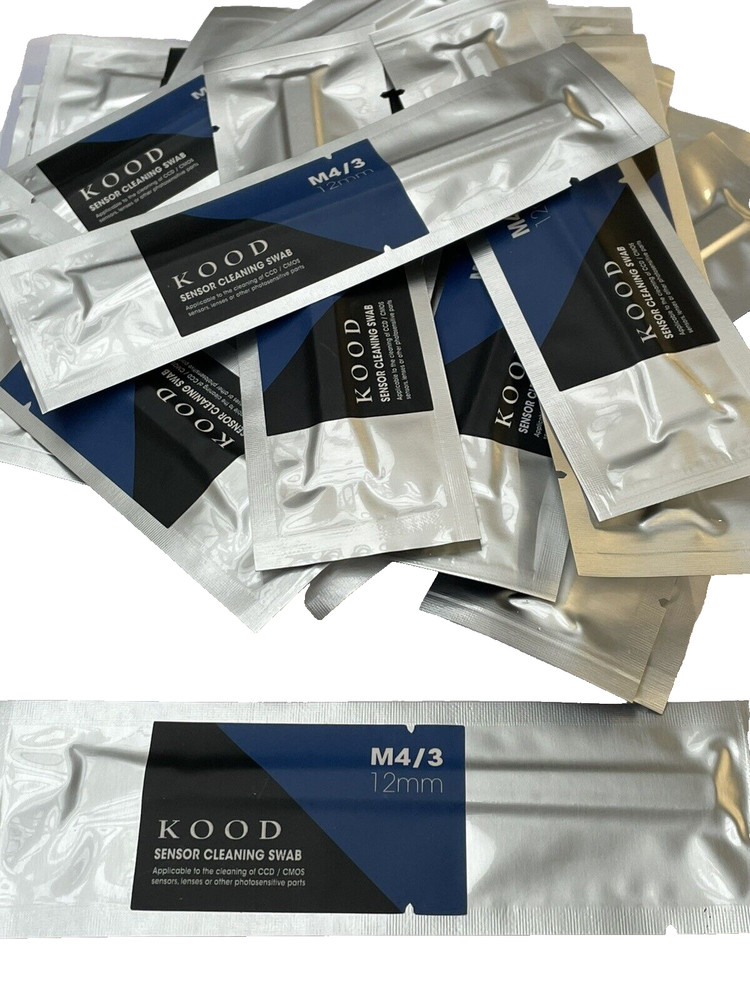 KOOD PRO Micro 4/3 Camera Sensor Cleaning Kit 12x Swabs & 10ml Fluid