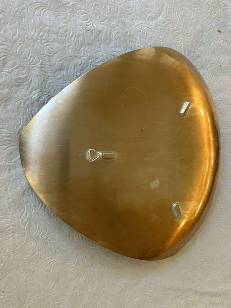 Vintage WMF Ikora Germany Dish Brass Silver Plated MCM Table Or Wall