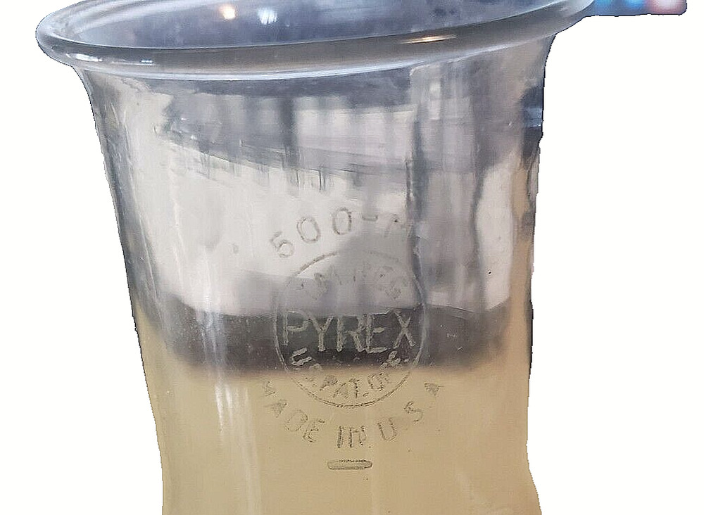 Qty (2pc.) 500 ML Vintage Pyrex Corning Flat Bottom Flask Pharmacy Rx Science