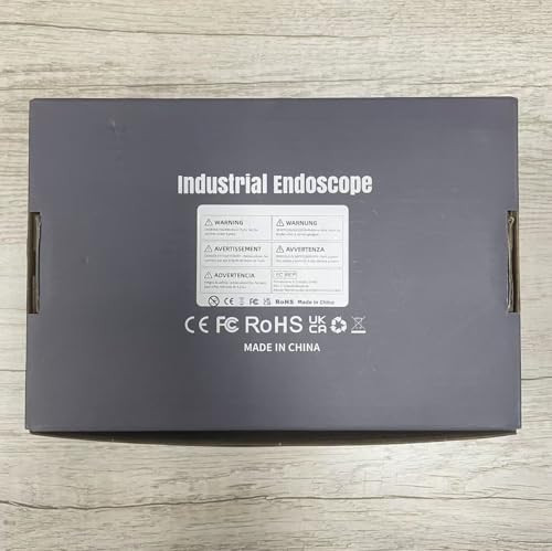 5” Dual Lens Borescope, Endoscope Camera with Light 1080P Digital Borescope I...