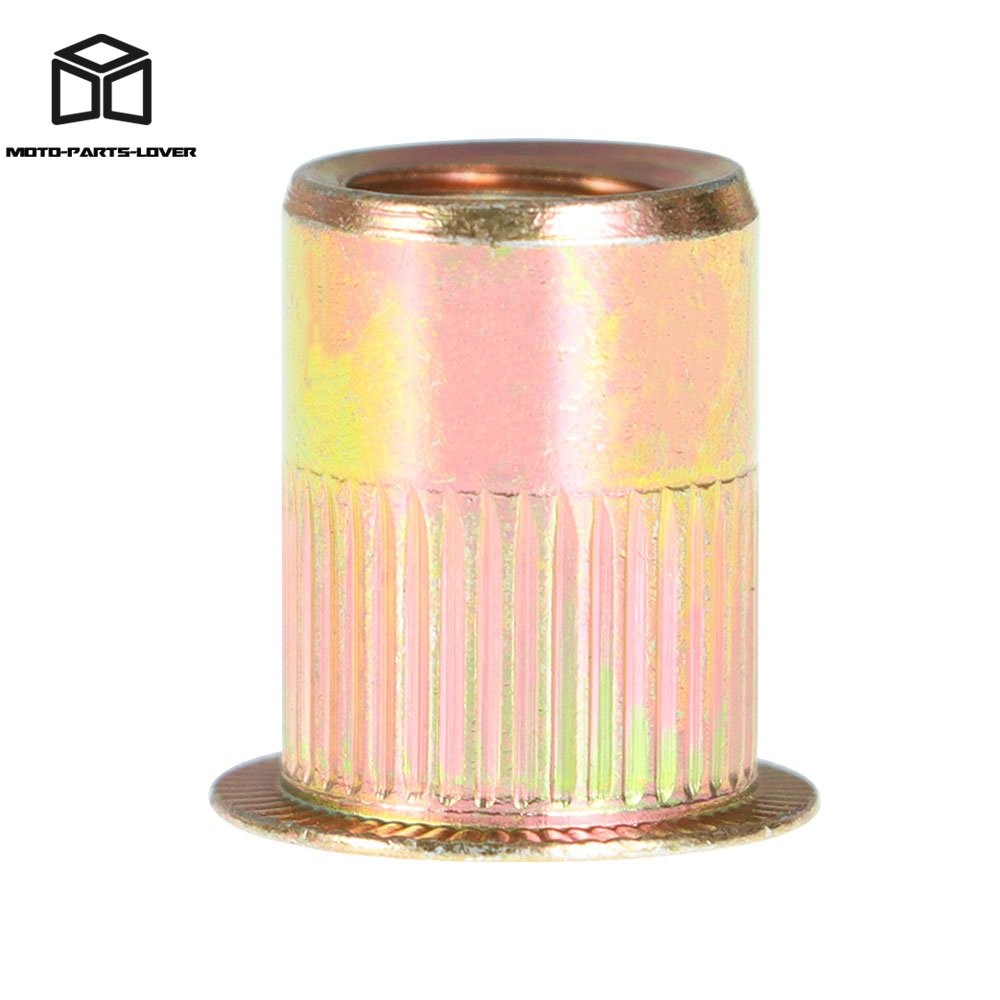 50 Pcs 3/8 - 16 Carbon Steel Rivet Nuts Flat Head Threaded Insert