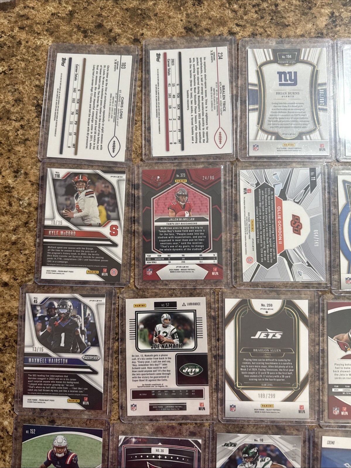 26 Card NUMBERED LOT! Rookies And Low Numbers Included!
