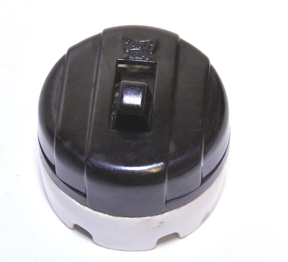 VINTAGE EAGLE ON / OFF ELECTRICAL TOGGLE SWITCH