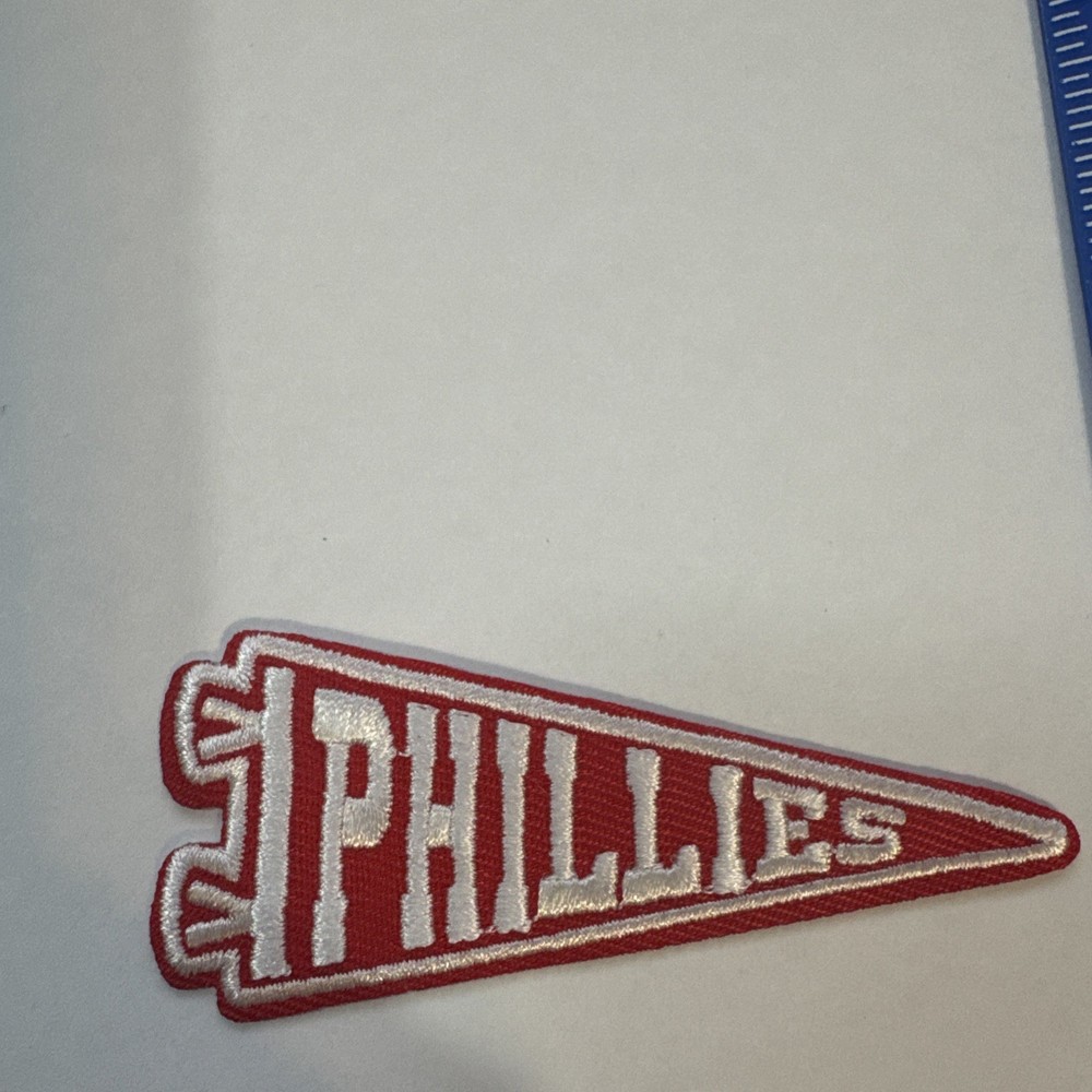 Phillies Flag Embroidered Iron On Patch