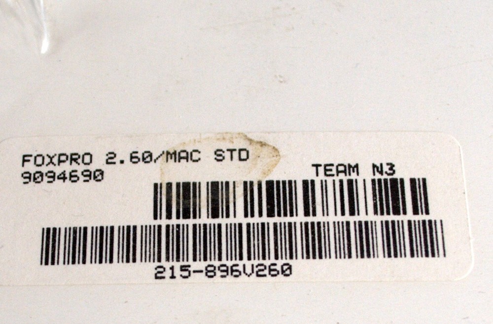 FoxPro 2.60 for Macintosh Computers NIB