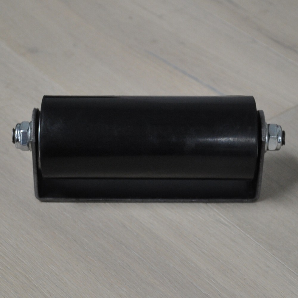 6" Sliding Gate Guide Roller Hard Rubber Roller With Removable Axle Bolt Pair