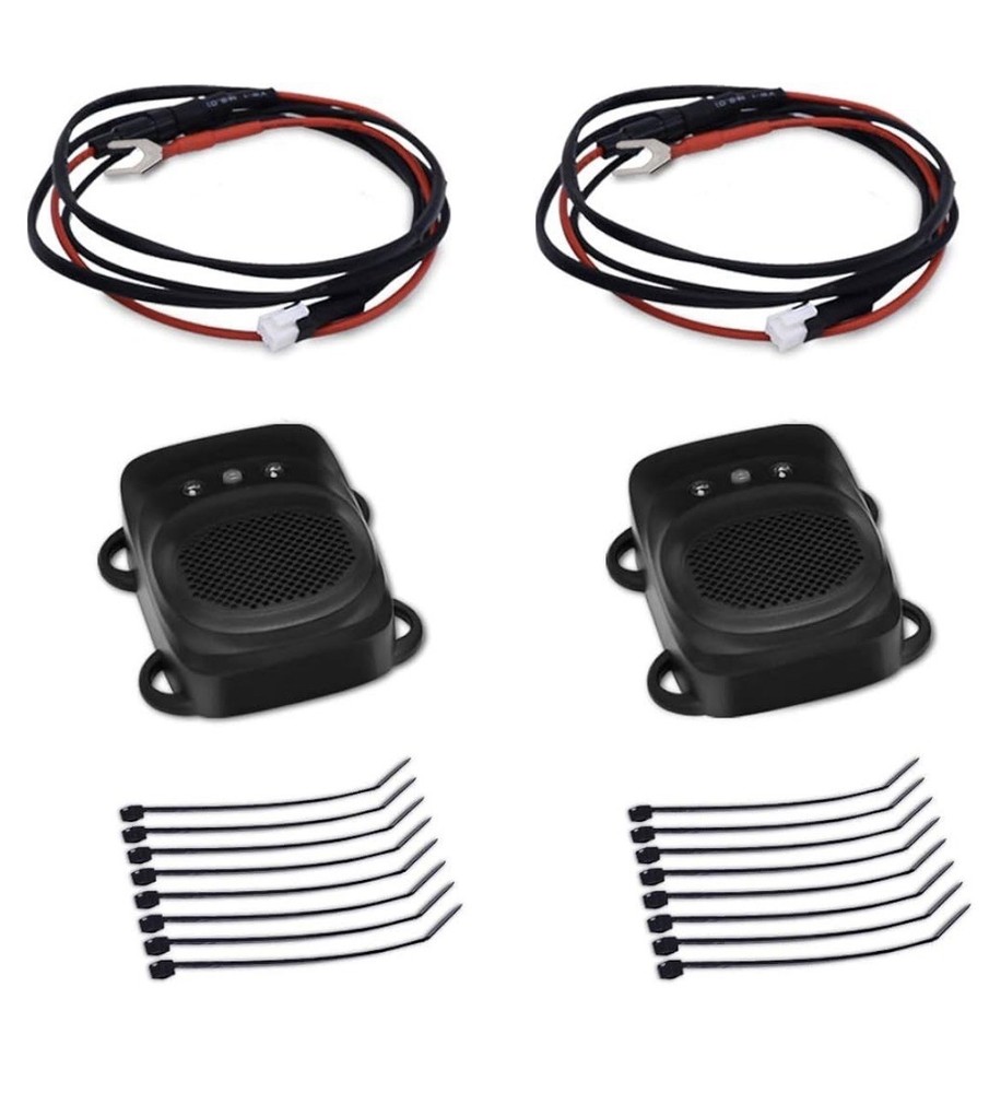 Ultrasonic Car Engine Rodent Repeller Plug-In Electric LED Flashlight 2 Pack