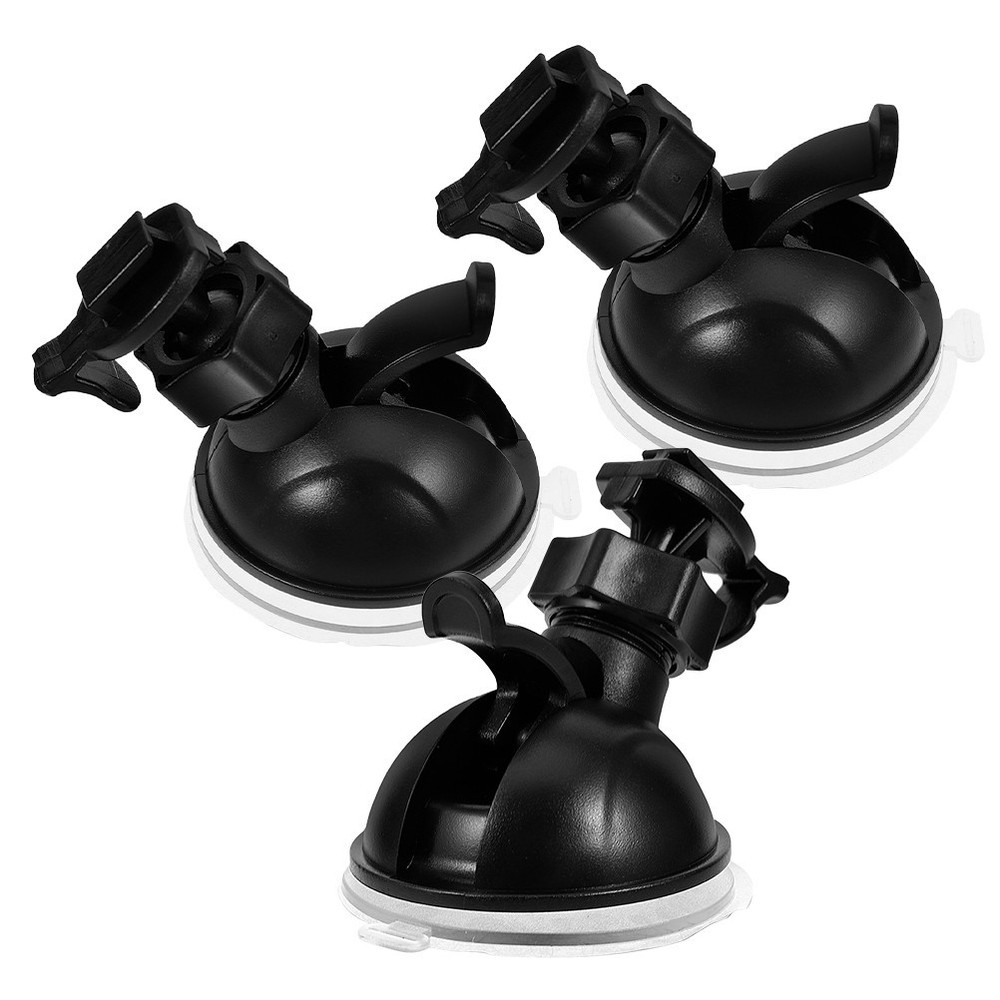 3 Pcs Windshield Suction Cup Mount Tow Hook Camera Accessories Dash Car