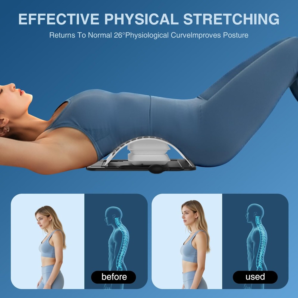 Back Stretcher for Lower Back Pain Relief,Adjustable Inversion Lumbar Tractio...