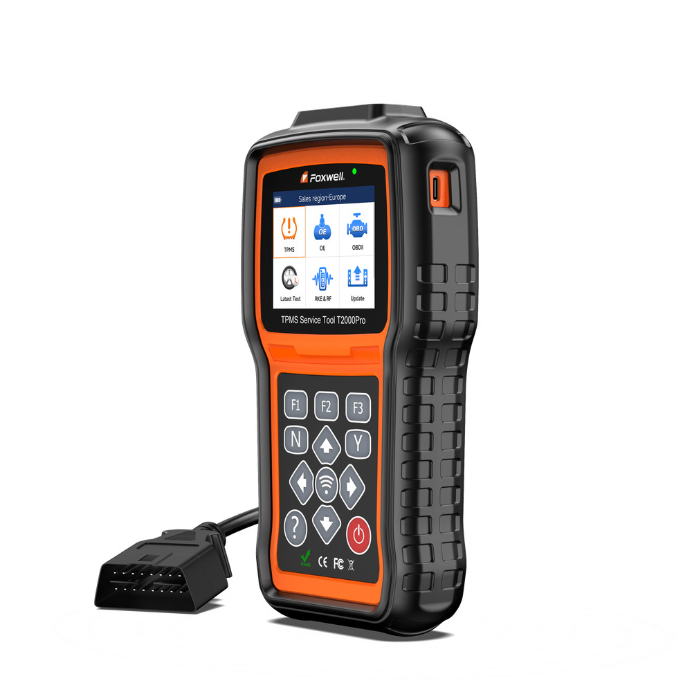 FOXWELL T2000 PRO Tire Pressure TPMS Relearn Activate Sensors Programming Tool