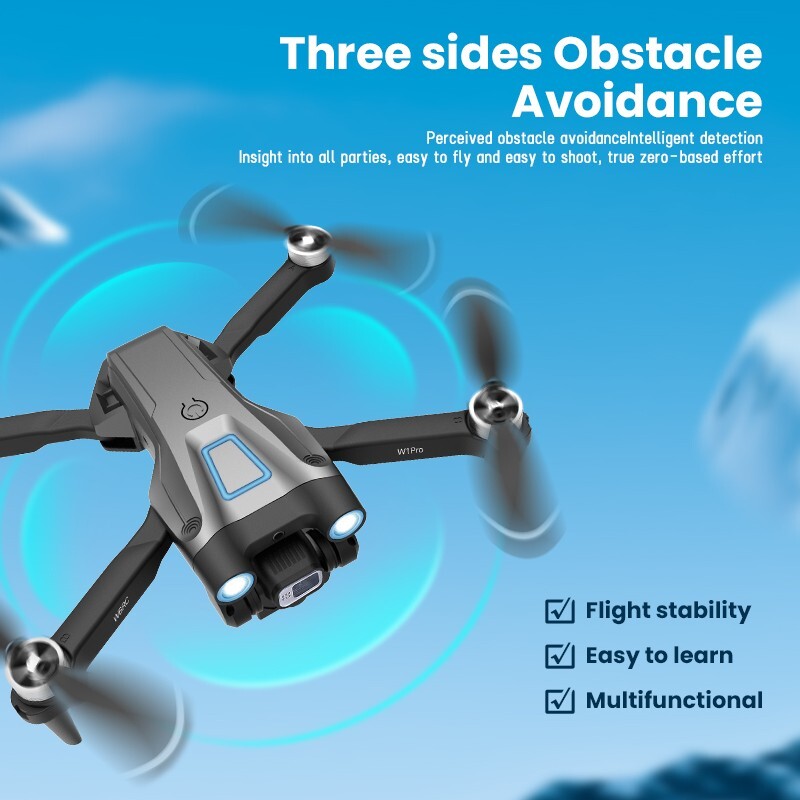 2024 New RC Drone With 4K HD Camera WiFi FPV Foldable Quadcopter Obstacle Avoid