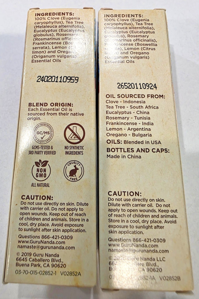 Guru Nanda Essential Oil Immunity Synergy Blend 2pack