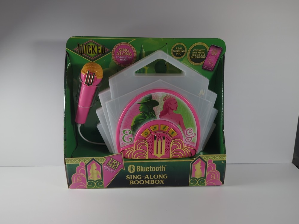 eKids Wicked Karaoke Microphone - Bluetooth Wireless Speaker & Echo Effects NEW