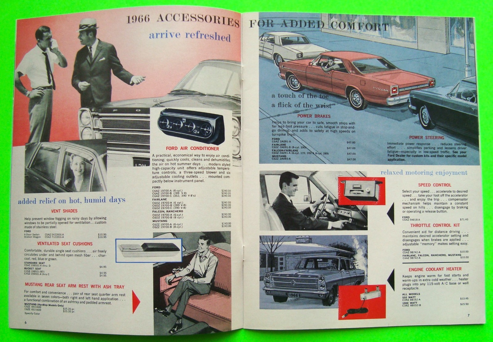1966 FORD PERFORMANCE ACCESSORIES 32-pg CATALOG Brochure MUSTANG Bronco FAIRLANE