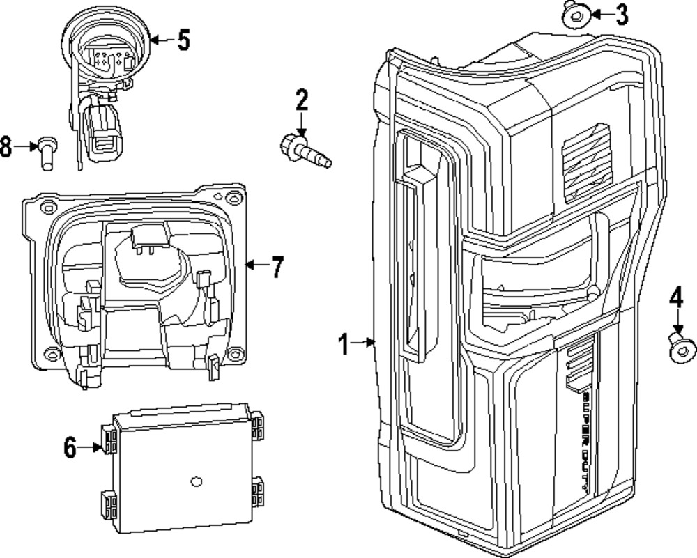 Genuine Ford Blind Spot Detection System Warning Sensor Bracket PC3Z-14D189-H