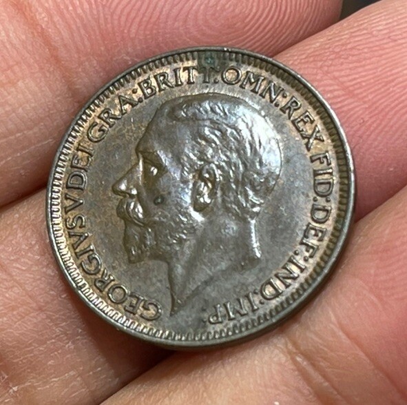1934 Great Britain One Farthing Coin Excellent Condition