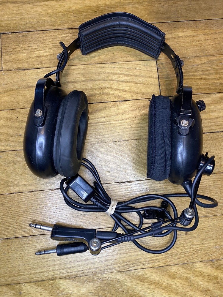 Vintage Flightcom Blackhawk Model 5DX Aviation Headset 1179