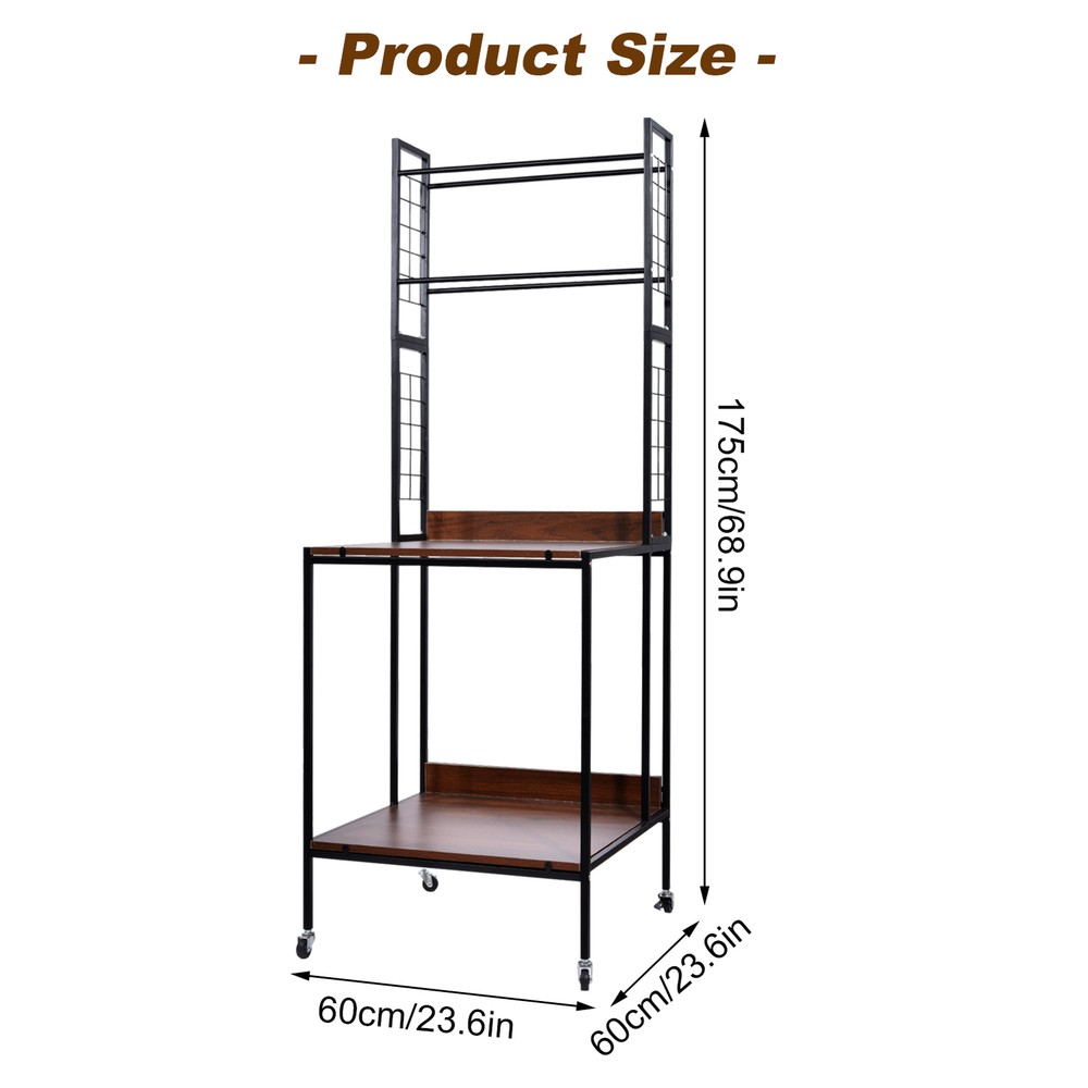 Heavy Duty 3D Printer Stand With Double Layer 3D Printer Filament Storage Rack