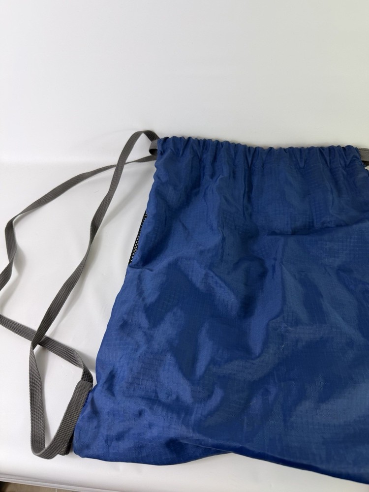 Eddie Bauer Drawstring Daypack/Backpack Navy Blue