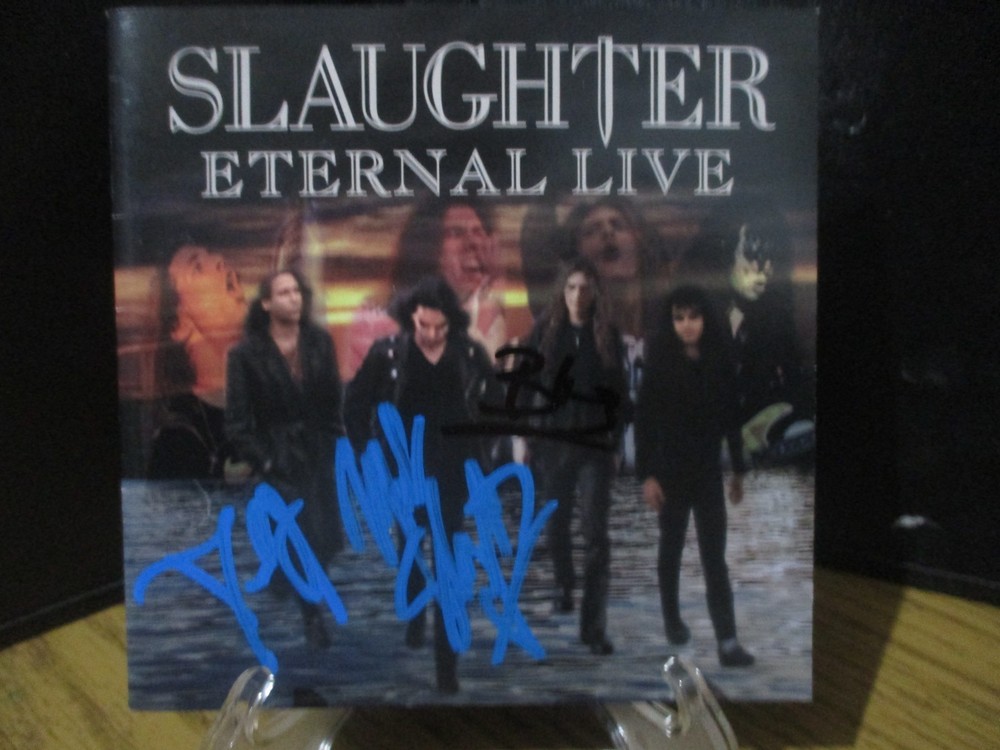 SLAUGHTER authentic signed/autographed cd...MARK SLAUGHTER & DANA STRUM + 1