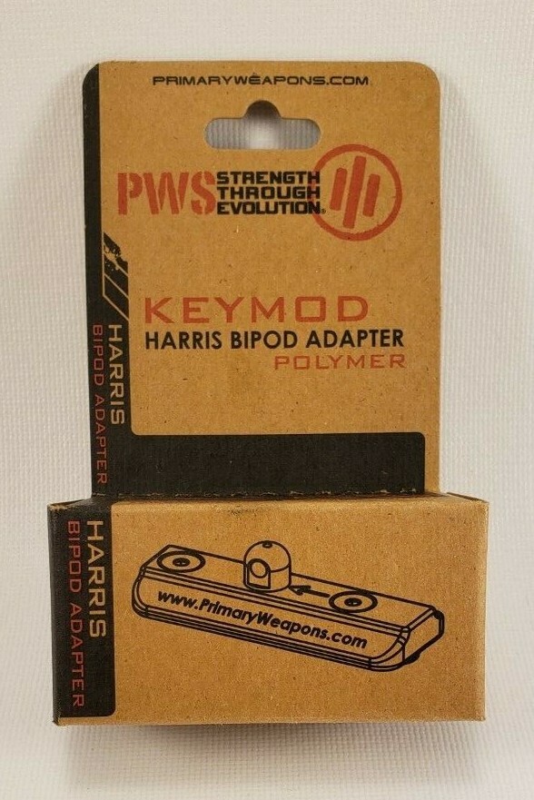 Primary Weapon Systems PWS Keymod Harris Bipod Adapter Polymer 5KMHBEA1 NEW