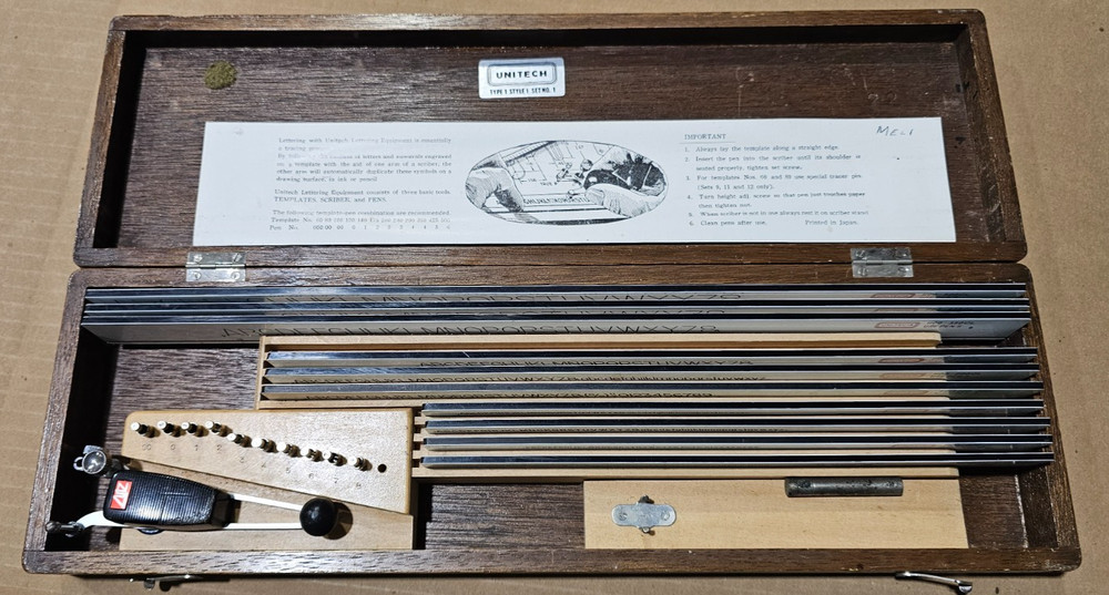 unitech lettering set