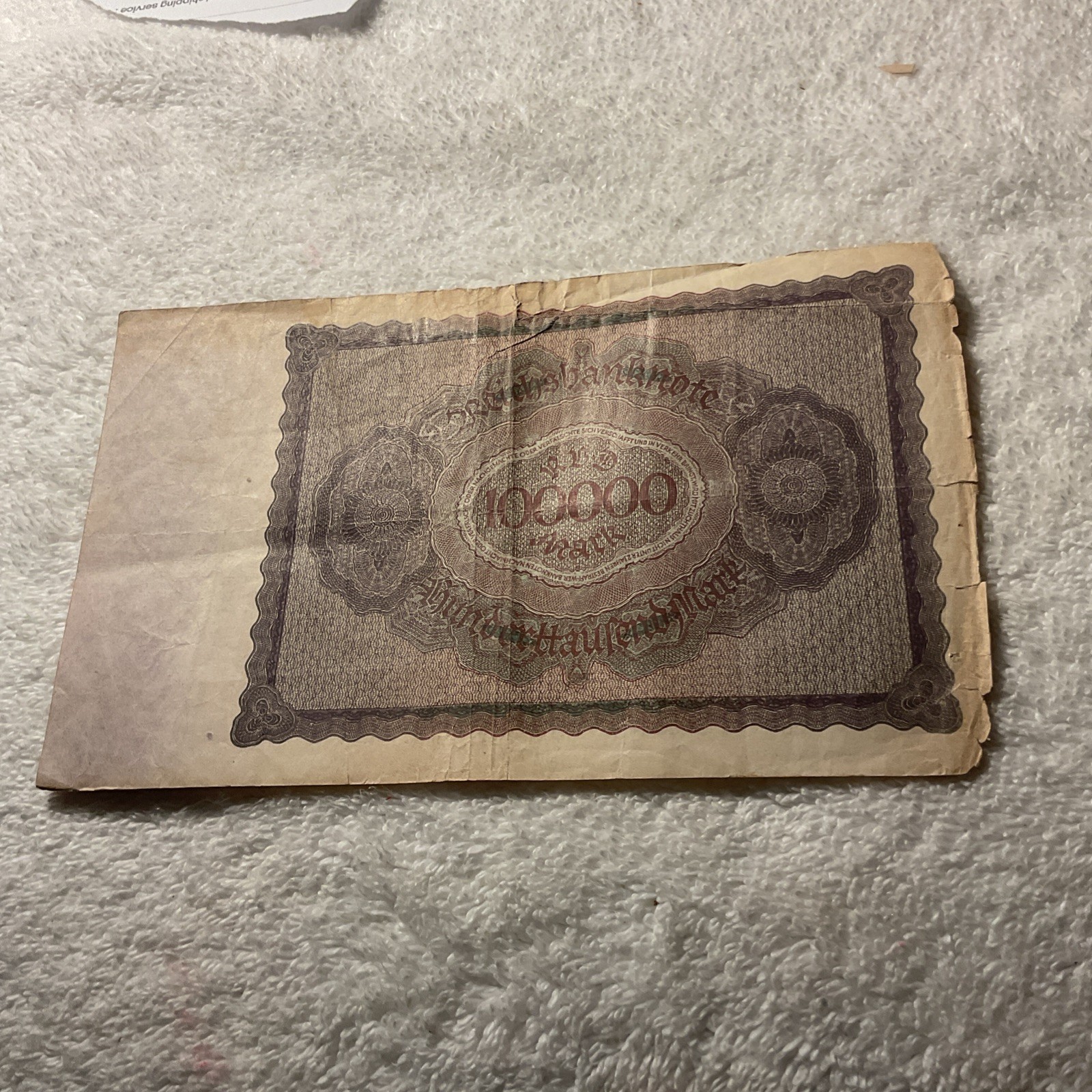 GERMANY.(-1923-FEBRUARY 1-)-100.000 Mark -BANKNOTE.CIRCULATED.#427A