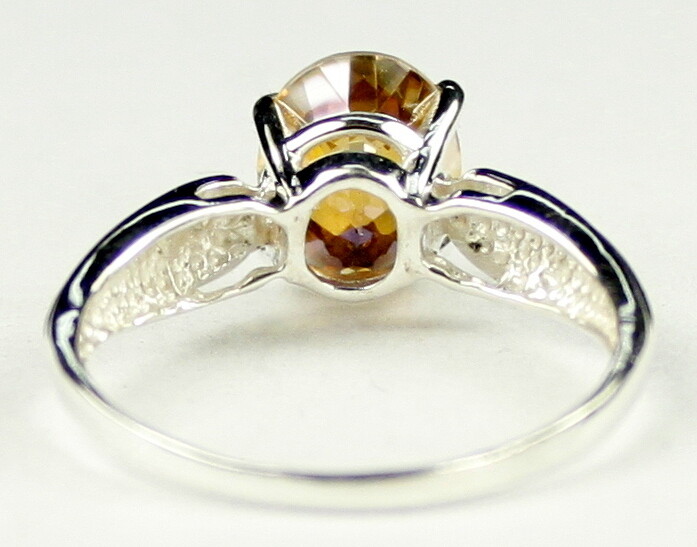 TWILIGHT FIRE TOPAZ Sterling Silver Ladies Ring - Handmade • SR058