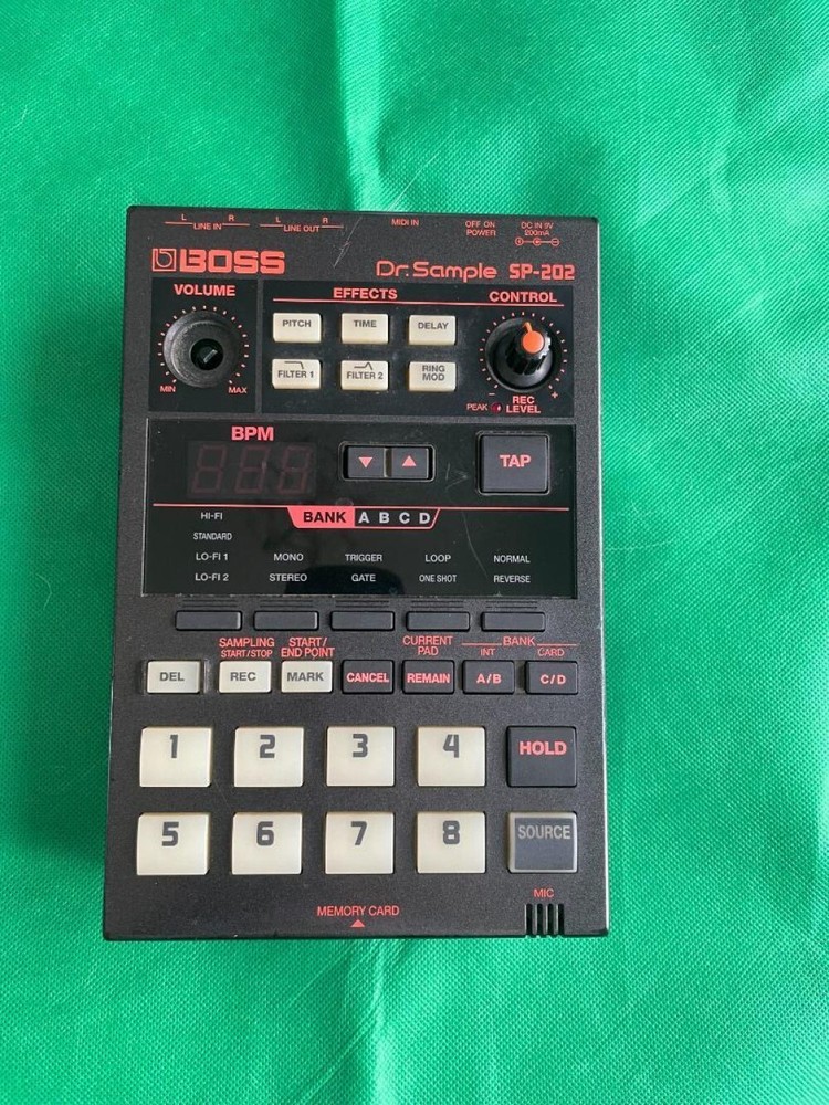 BOSS SP-202 Dr. Sample Sampler Looper Drum Machine Black Tasted Working