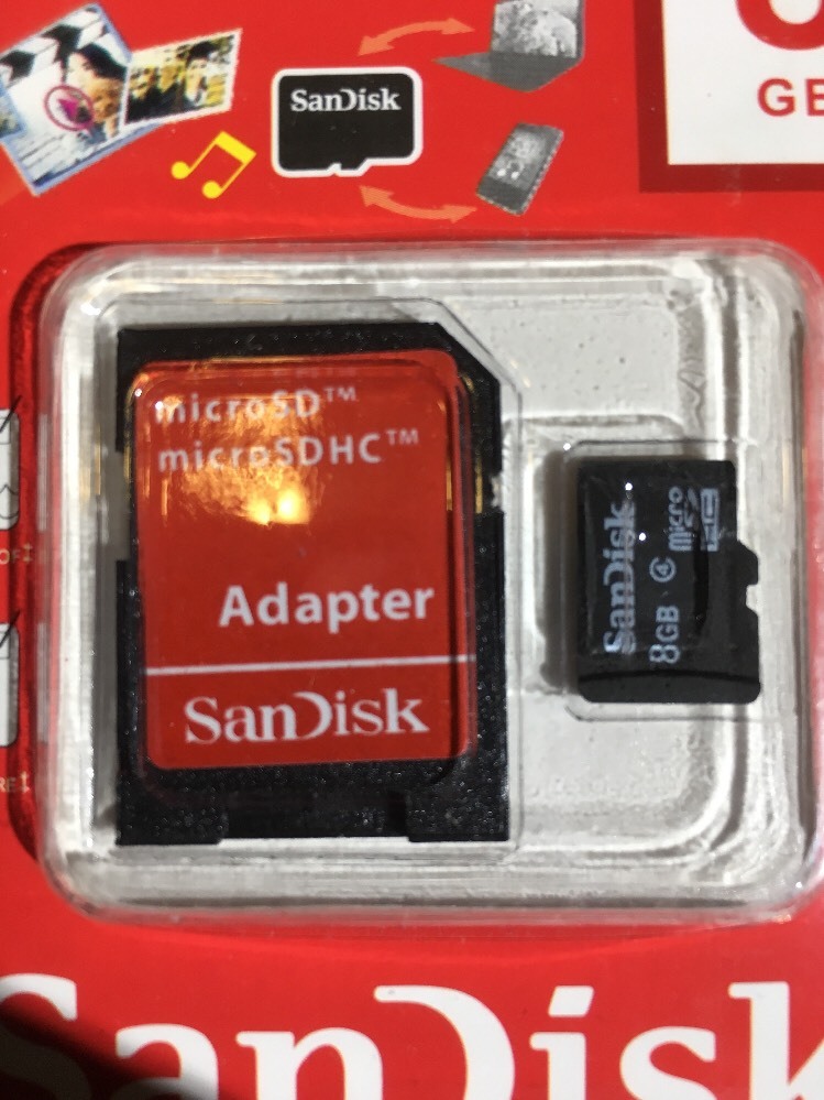 micro sd card 8gb With Adapter (new)