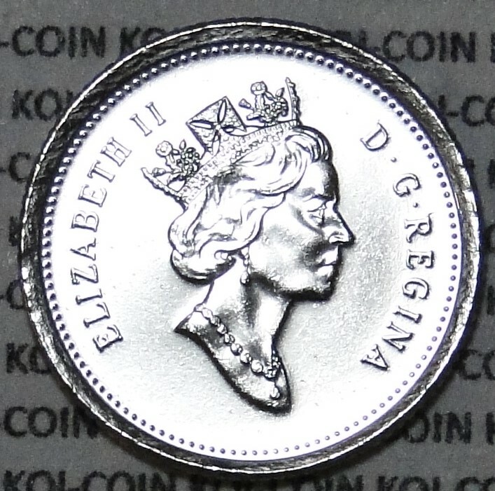 BU UNC Canada 1998 bluenose dime 10 cent 10c from mint roll