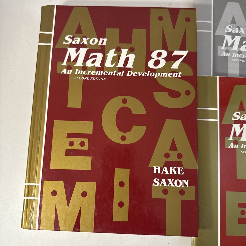 Saxon 87 Math SET (2nd Edition) 8/7 Textbook, Answer Key, & Test Forms,Very Good