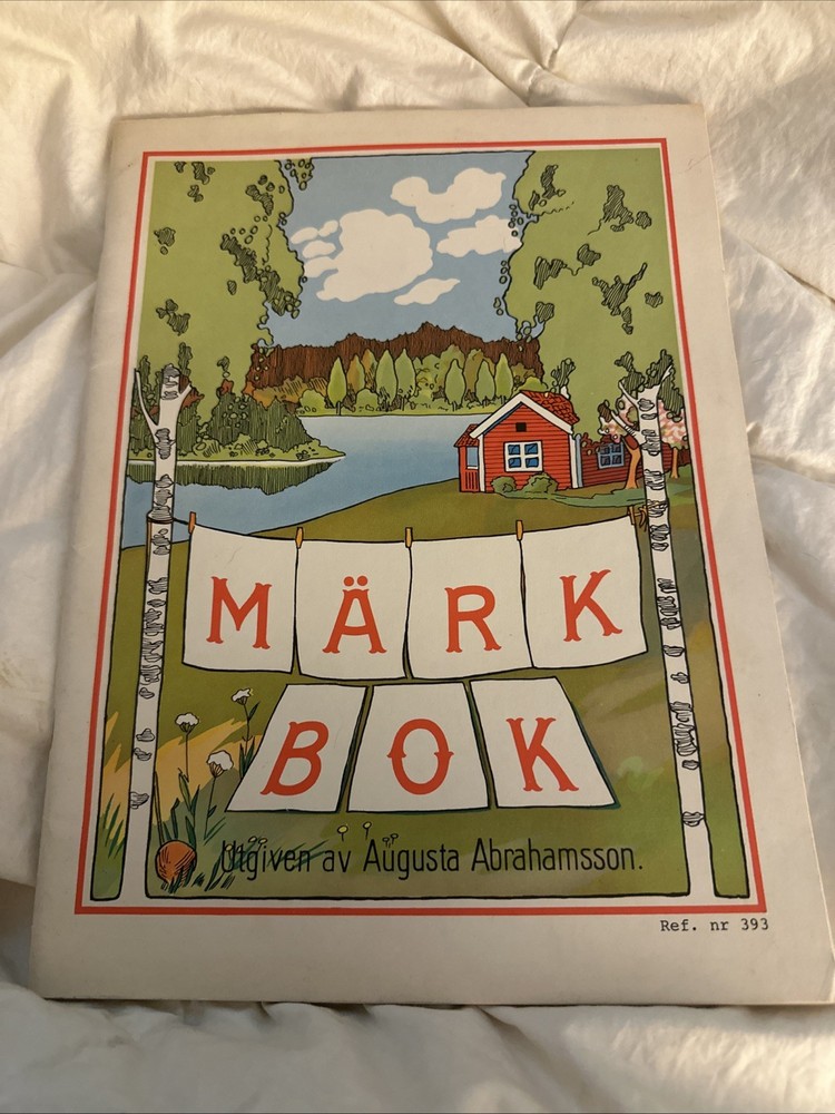 Mark Bok Swedish Vintage 1963 Pattern Transfer Stitching Embroidery Book