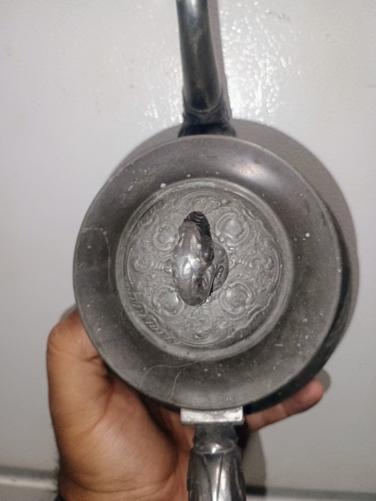 Antique Homan Silver Co. Quadruple Plate Teapot Vintage - 1 Dent