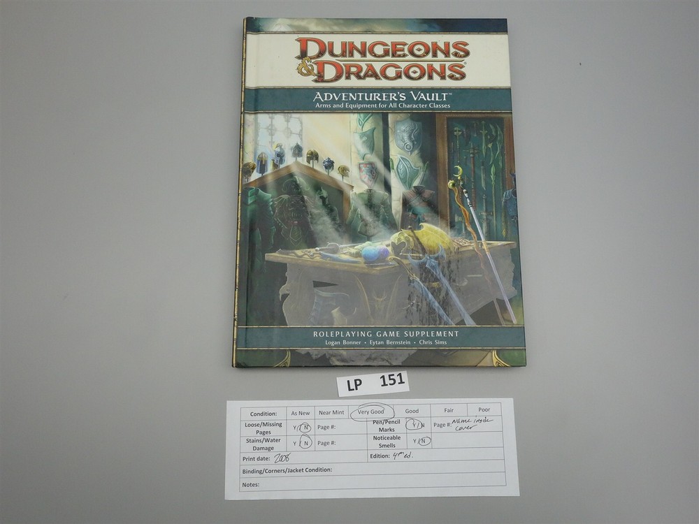 Dungeons & Dragons, D&D: Adventurer's Vault (4th Ed)