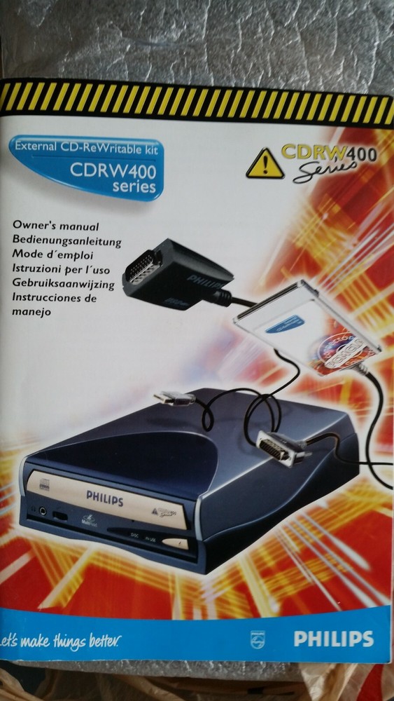 CDRw 400 Philips CD Drive Burner windows 98/2000